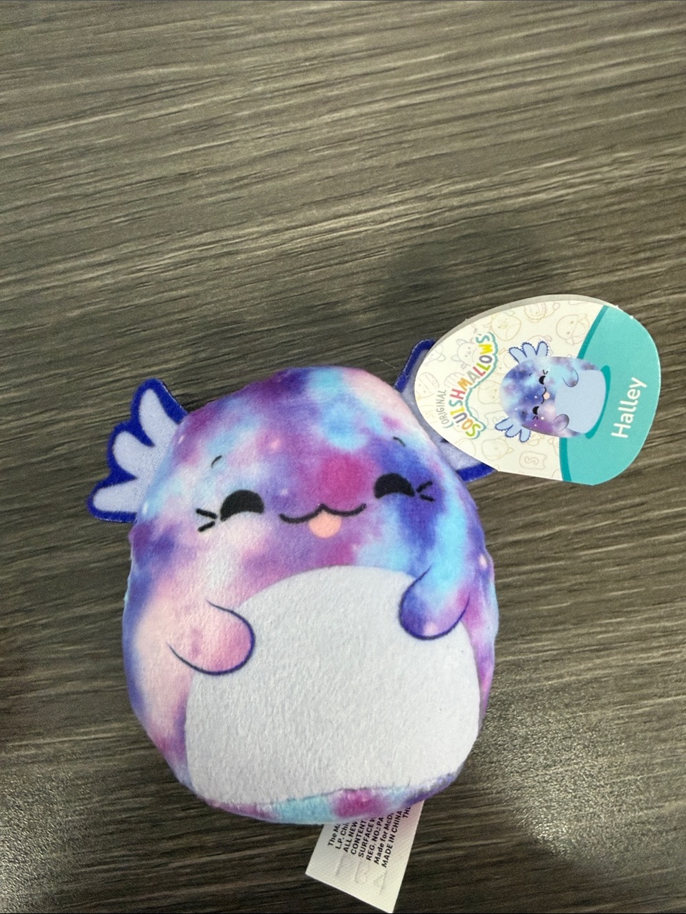 McDonald’s Happy Meal Squishmallows Halley Galaxy Tie-Dye Purple Blue Plush